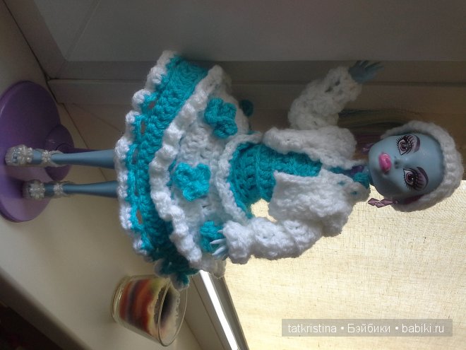 Этюд в голубом... Кукла Мостер Хай (фото 5)