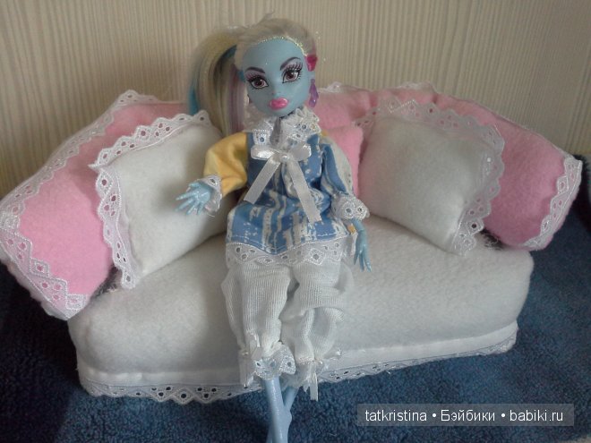 Этюд в голубом... Кукла Мостер Хай (фото 4)