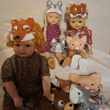 Маски для кукол, двух размеров