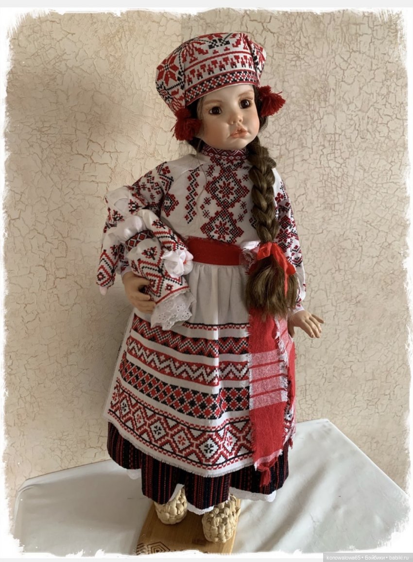 Урок первый: комбинезон и фартук для куклы (высота куклы – 40 см, обхват талии – примерно 25-27 см)