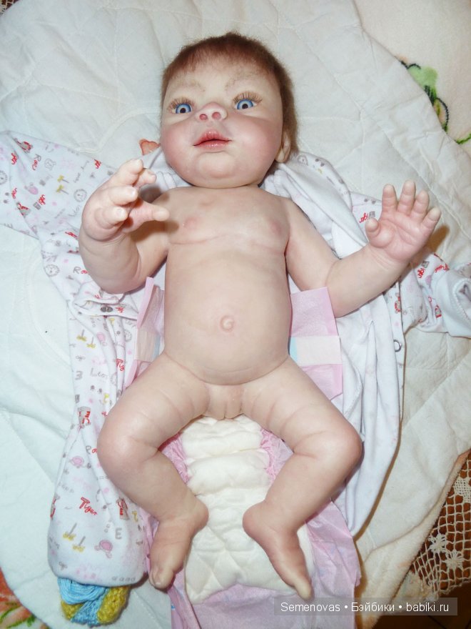 Полностью силиконовый пупс Руслана (фото 6)