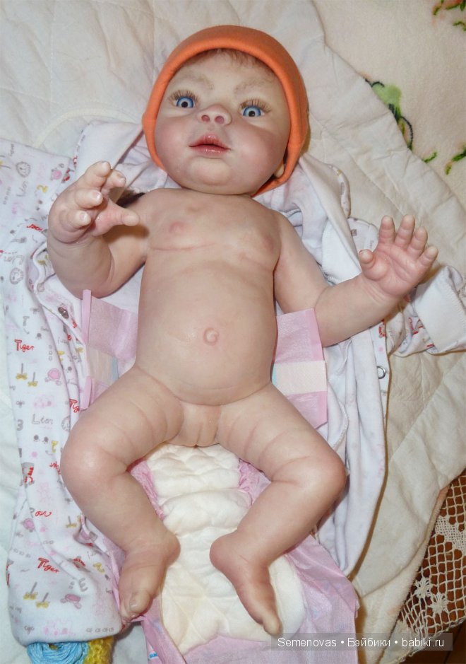 Полностью силиконовый пупс Руслана (фото 5)