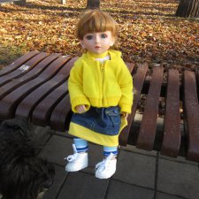 Утренняя прогулка в парке Горького с Соломоном и Анхен, или О сложностях гуляния с собакой и куклой одновременно