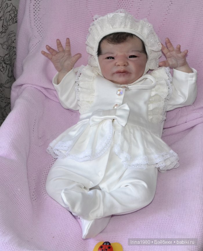 Кукла реборн - Моя не сплюшка Мурёнок (фото 9)