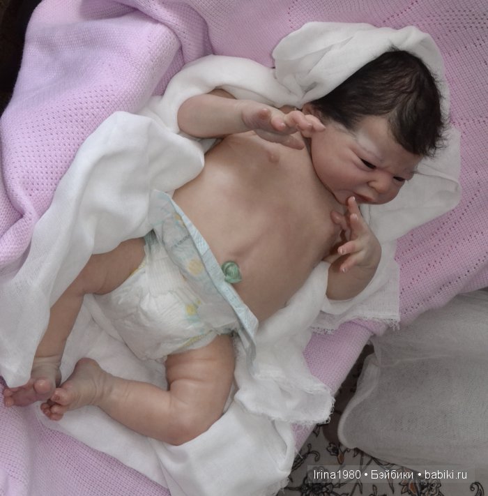 Кукла реборн - Моя не сплюшка Мурёнок (фото 5)