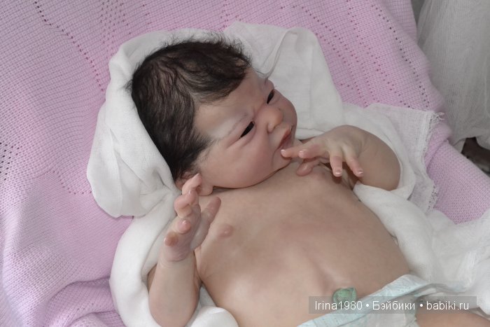 Кукла реборн - Моя не сплюшка Мурёнок (фото 6)