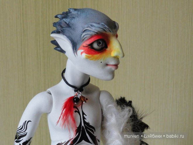 Птиц-проказник - авторская шарнирная кукла Марии Пикуновой