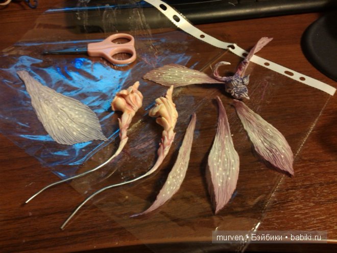 Фея Орхидея, авторская шарнирная кукла из фарфора Марии Пикуновой (фото 4)