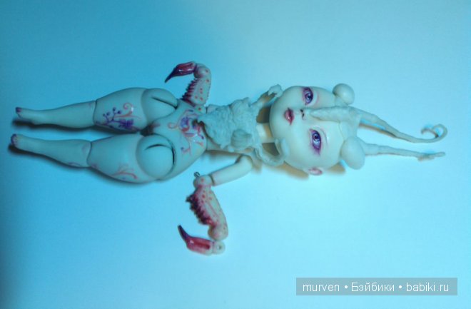 Фея Орхидея, авторская шарнирная кукла из фарфора Марии Пикуновой