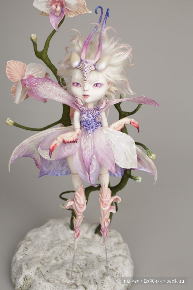 фея орхидея богомол шарнирные куклы Марии Пикуновой
