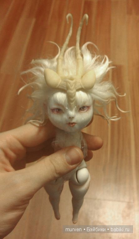Фея Орхидея, авторская шарнирная кукла из фарфора Марии Пикуновой