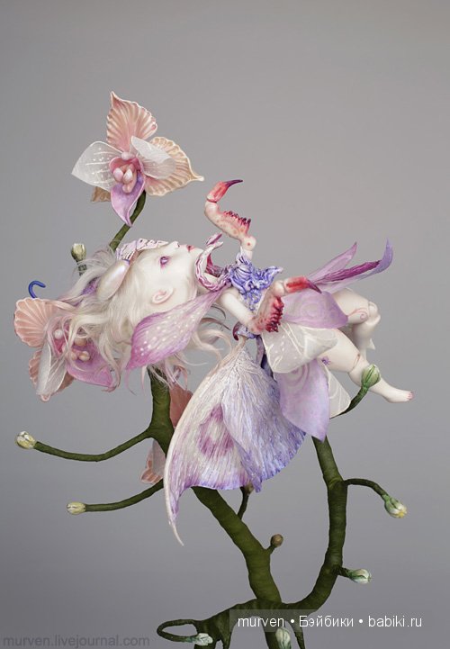 фея орхидея богомол шарнирные куклы Марии Пикуновой