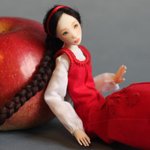 Настенька, авторская шарнирная кукла Марии Пикуновой