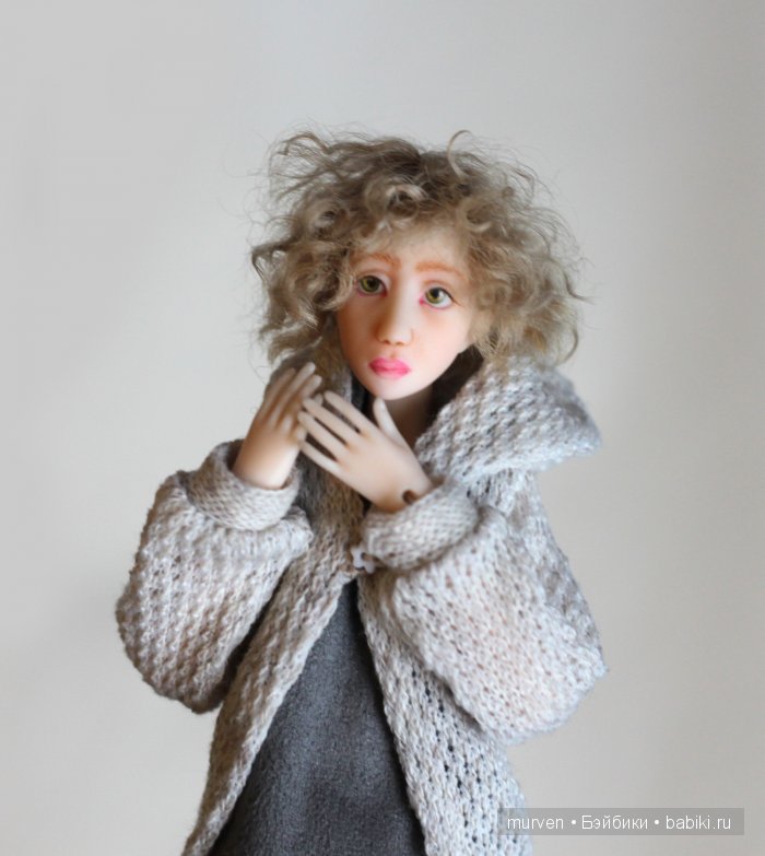 Варя и чемоданное настроение. Авторская шарнирная кукла