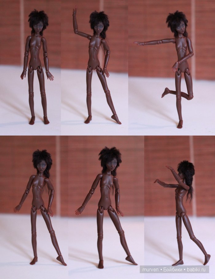 Шоколадка. Шарнирная авторская кукла Марии Пикуновой (фото 4)