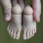 Античный муж в процессе работы. Шарнирная кукла