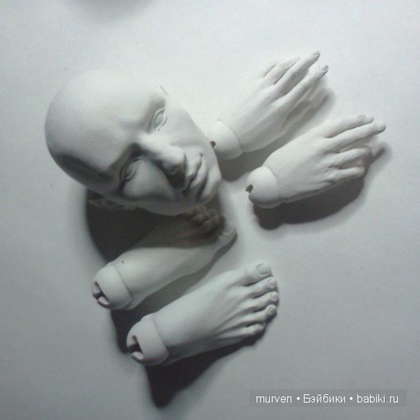 Античный муж в процессе работы. Шарнирная кукла (фото 10)