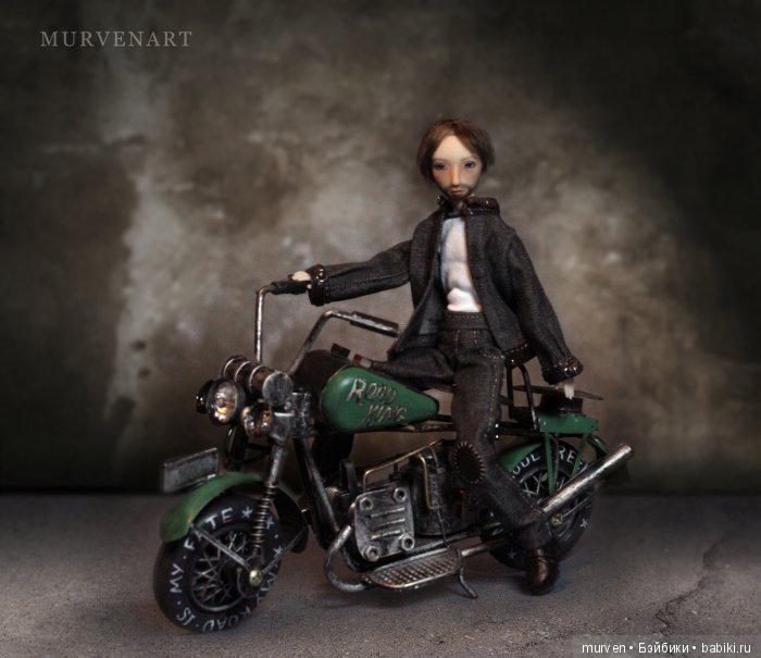 шарнирная кукла Марии Пикуновой бжд мотоциклист