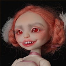 Домисолька, розово-голубой фулсет. Шарнирная кукла Марии Пикуновой