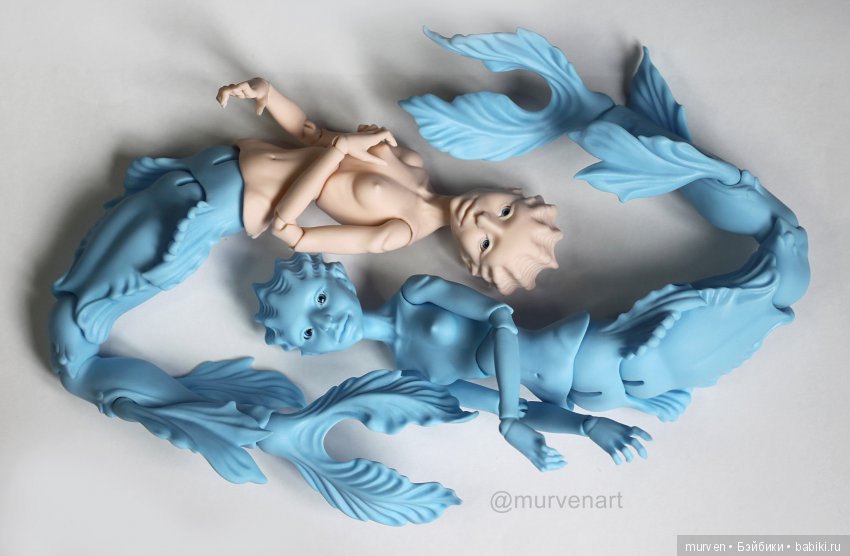 Мария пикунова шарнирная кукла русалка bjd
