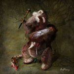 Крыса шаманка, игрушка  ручной работы