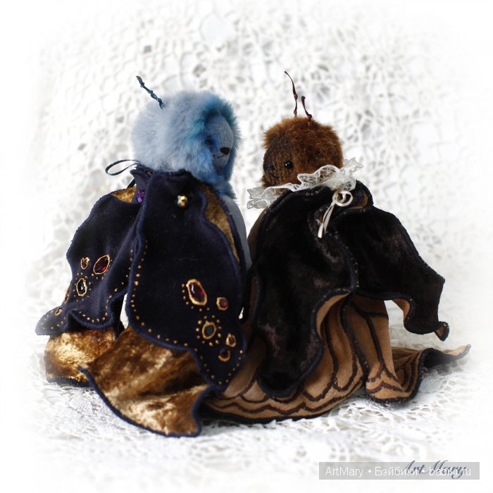 Мои толстые мотыльки — Текстильные игрушки и примитивы: кофейные