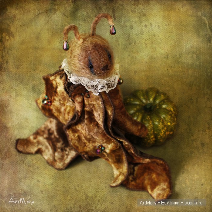 Мои толстые мотыльки — Текстильные игрушки и примитивы: кофейные (фото 9)