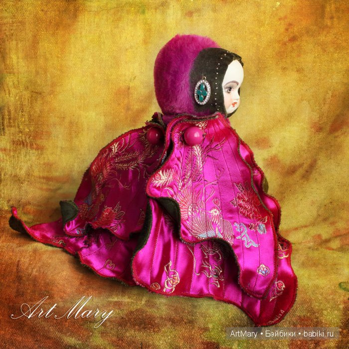 Бабочка Фуксия — Авторские куклы в антикварном стиле: будуарные (фото 3)