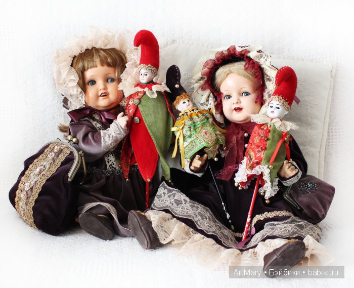 Marotte — Авторские куклы в антикварном стиле: будуарные