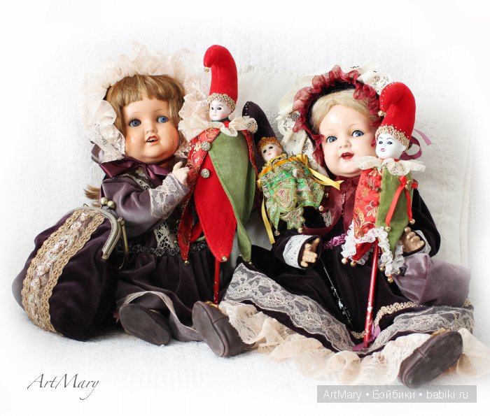 Marotte — Авторские куклы в антикварном стиле: будуарные (фото 5)