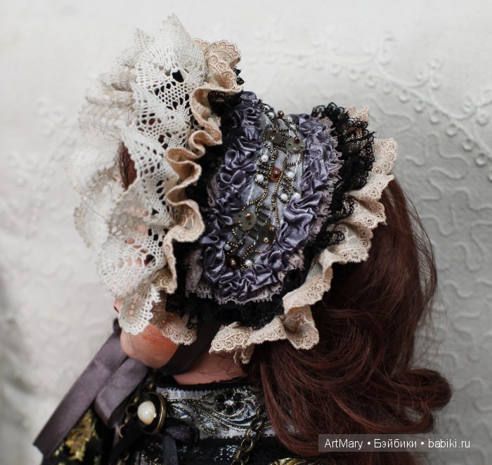 Алиса и кролик — Авторские куклы в антикварном стиле: будуарные (фото 6)