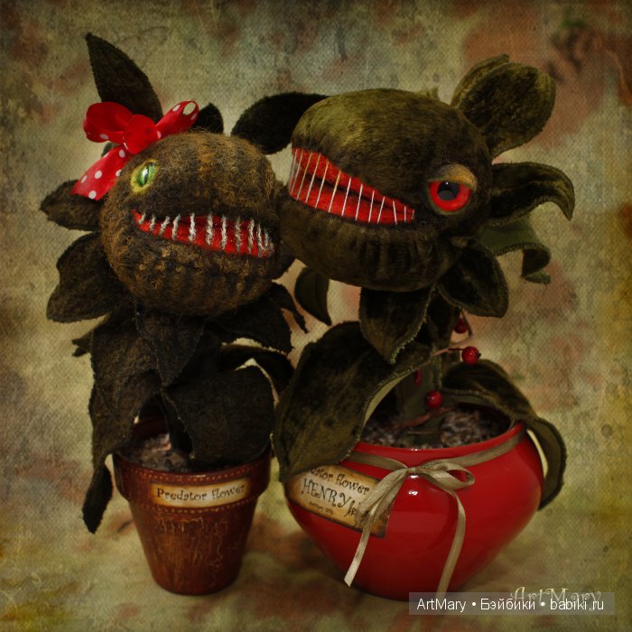 Генри и Джун — Текстильные игрушки и примитивы: кофейные