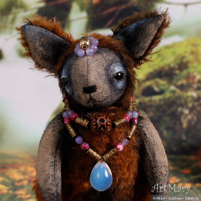 Tsukiko - дух леса — Текстильные игрушки и примитивы: кофейные