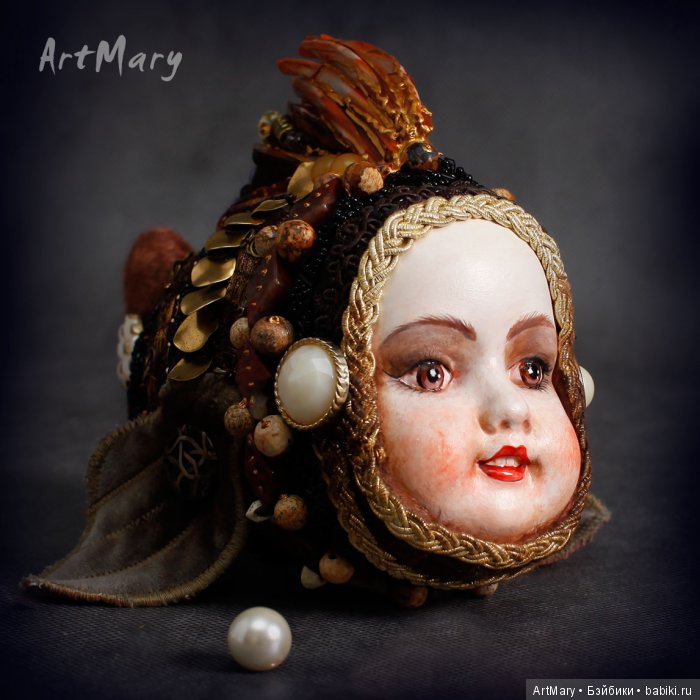 Рыбка-золотая — Авторские куклы в антикварном стиле: будуарные
