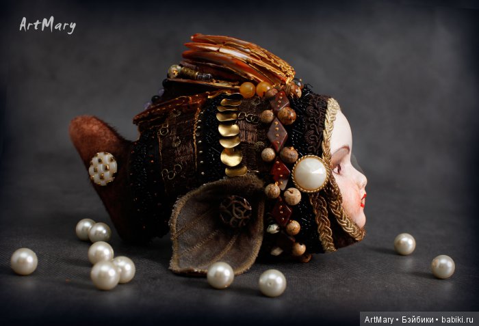 Рыбка-золотая — Авторские куклы в антикварном стиле: будуарные