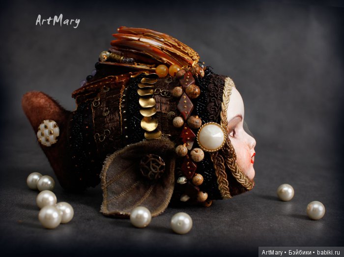 Рыбка-золотая — Авторские куклы в антикварном стиле: будуарные