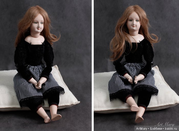 Amber — Авторские куклы в антикварном стиле: будуарные (фото 3)