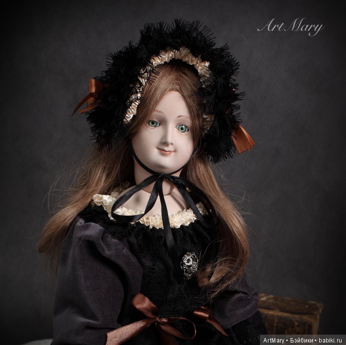 Amber — Авторские куклы в антикварном стиле: будуарные (фото 8)