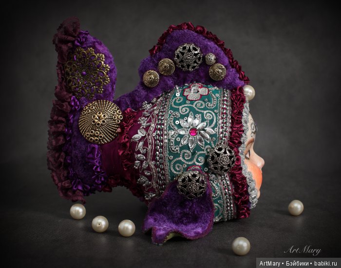 Рыбка Violet — Авторские куклы в антикварном стиле: будуарные