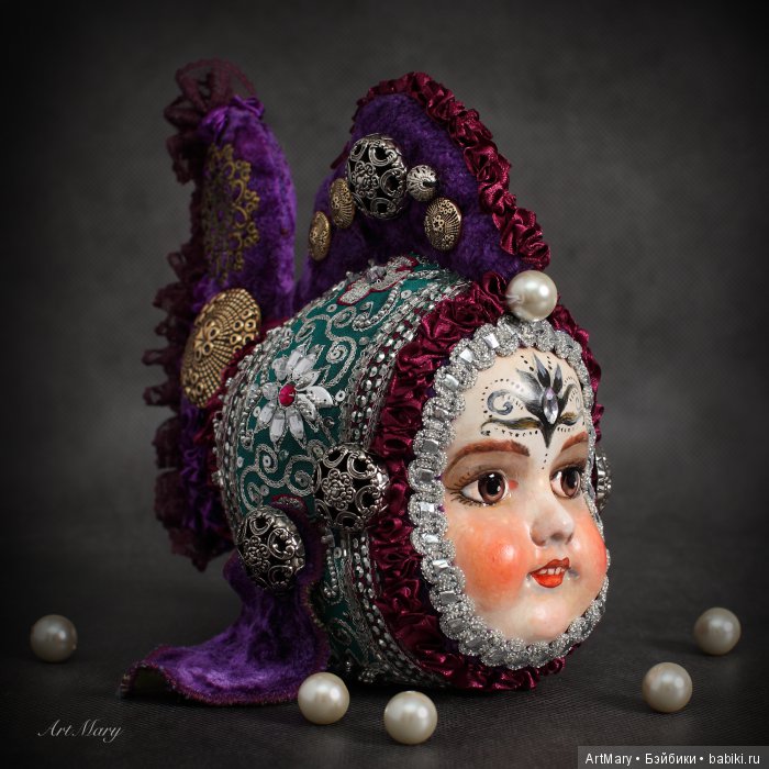 Рыбка Violet — Авторские куклы в антикварном стиле: будуарные