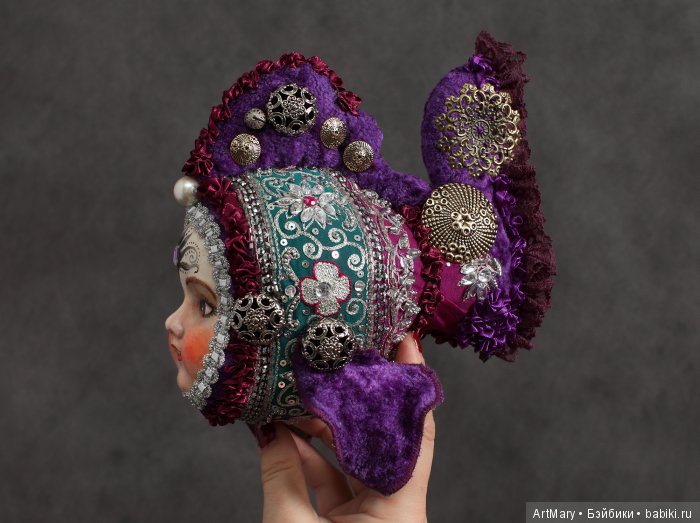 Рыбка Violet — Авторские куклы в антикварном стиле: будуарные (фото 4)