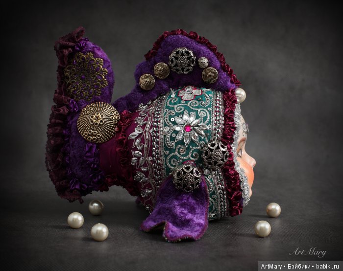 Рыбка Violet — Авторские куклы в антикварном стиле: будуарные