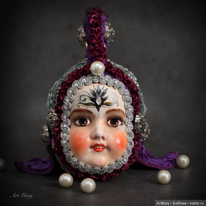 Рыбка Violet — Авторские куклы в антикварном стиле: будуарные (фото 10)
