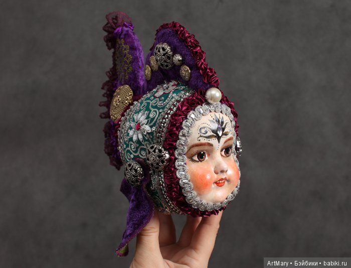 Рыбка Violet — Авторские куклы в антикварном стиле: будуарные (фото 2)