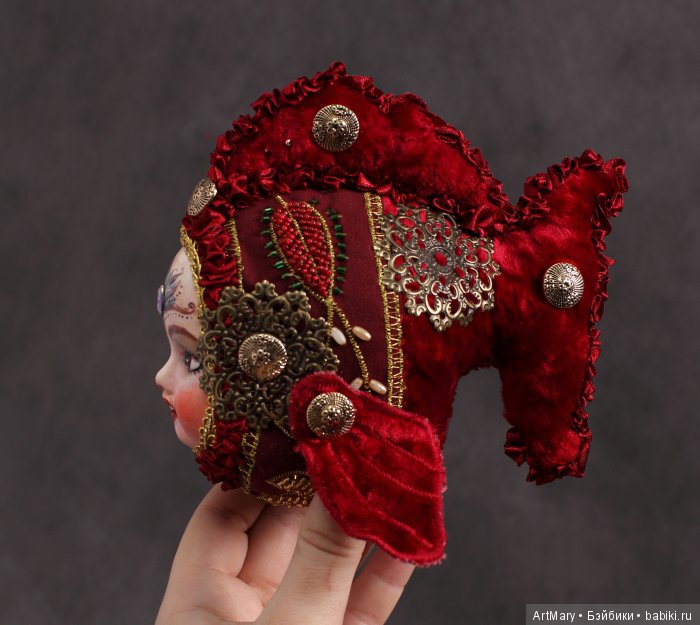 Рыбка Margo — Авторские куклы в антикварном стиле: будуарные (фото 4)