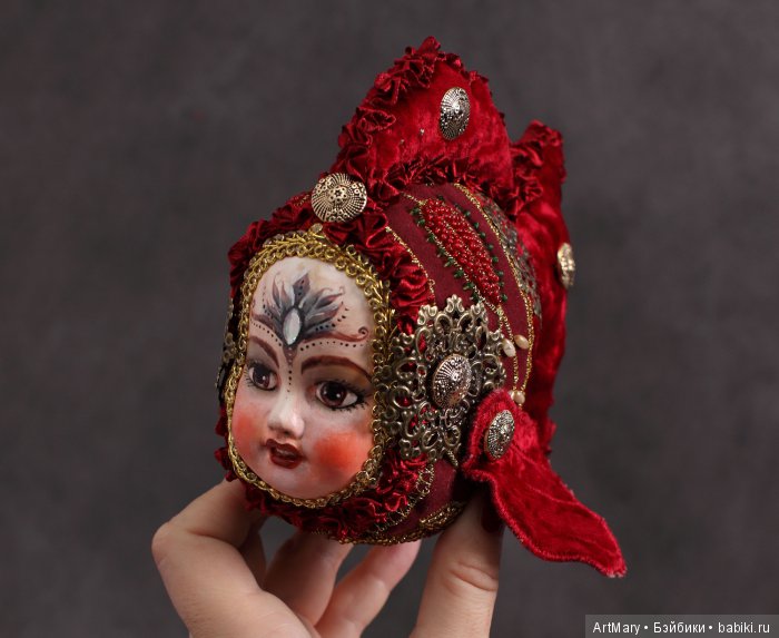 Рыбка Margo — Авторские куклы в антикварном стиле: будуарные (фото 5)