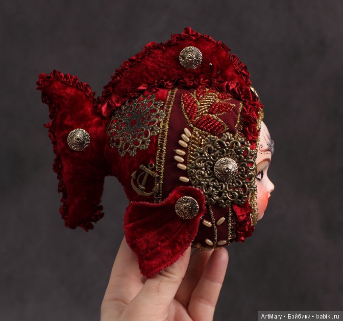 Рыбка Margo — Авторские куклы в антикварном стиле: будуарные (фото 3)