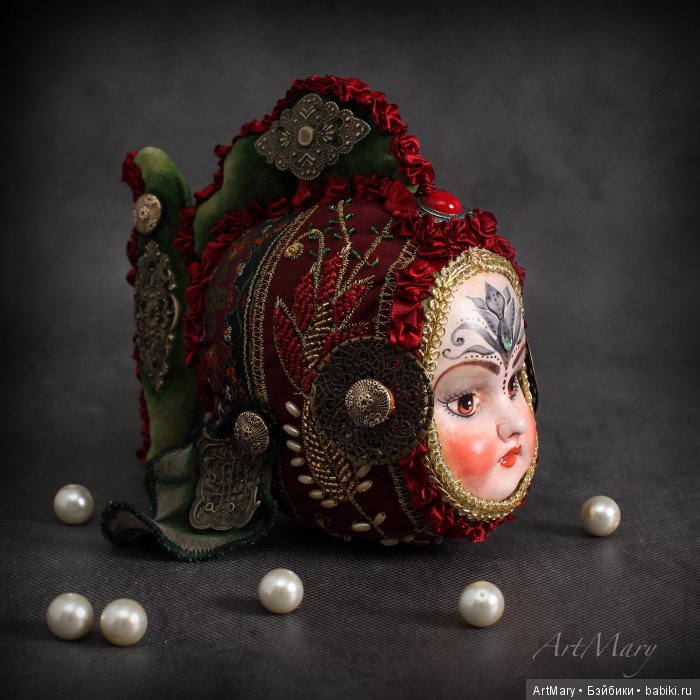 Рыбка "Arizona Dream" — Авторские куклы в антикварном стиле: будуарные (фото 4)