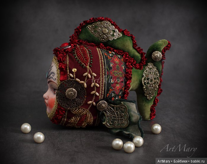 Рыбка "Arizona Dream" — Авторские куклы в антикварном стиле: будуарные (фото 2)