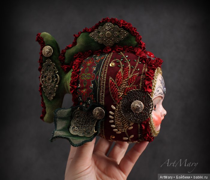 Рыбка "Arizona Dream" — Авторские куклы в антикварном стиле: будуарные (фото 7)